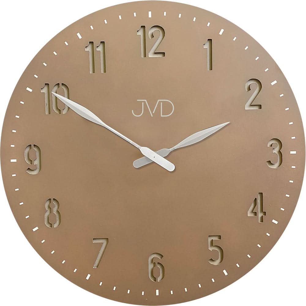 Orologio da parete JVD 50x50 cm legno • Movimento al quarzo silenzioso • Numeri arabi
