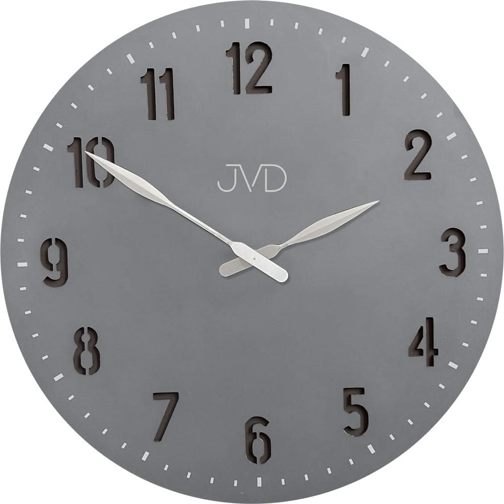 Orologio da parete JVD 50 cm Ø Legno • Movimento al quarzo silenzioso • Design moderno