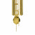 Campana color oro con catene e strisce metalliche dell'orologio da parete