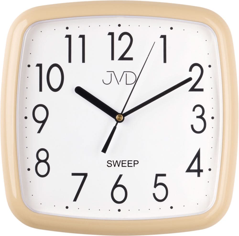 Orologio da parete JVD 25x25x3,2 cm plastica • Design moderno • Movimento al quarzo silenzioso
