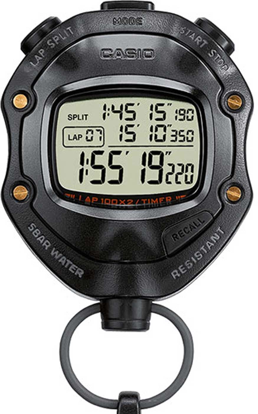 Cronometro digitale Casio 6,4 cm plastica • Precisione 1/1000s • Impermeabile