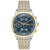 BOSS Stratus 1514329 Herren Armbanduhr Blau • Chronograph mit Datum • Zweifarbiges Edelstahlarmband