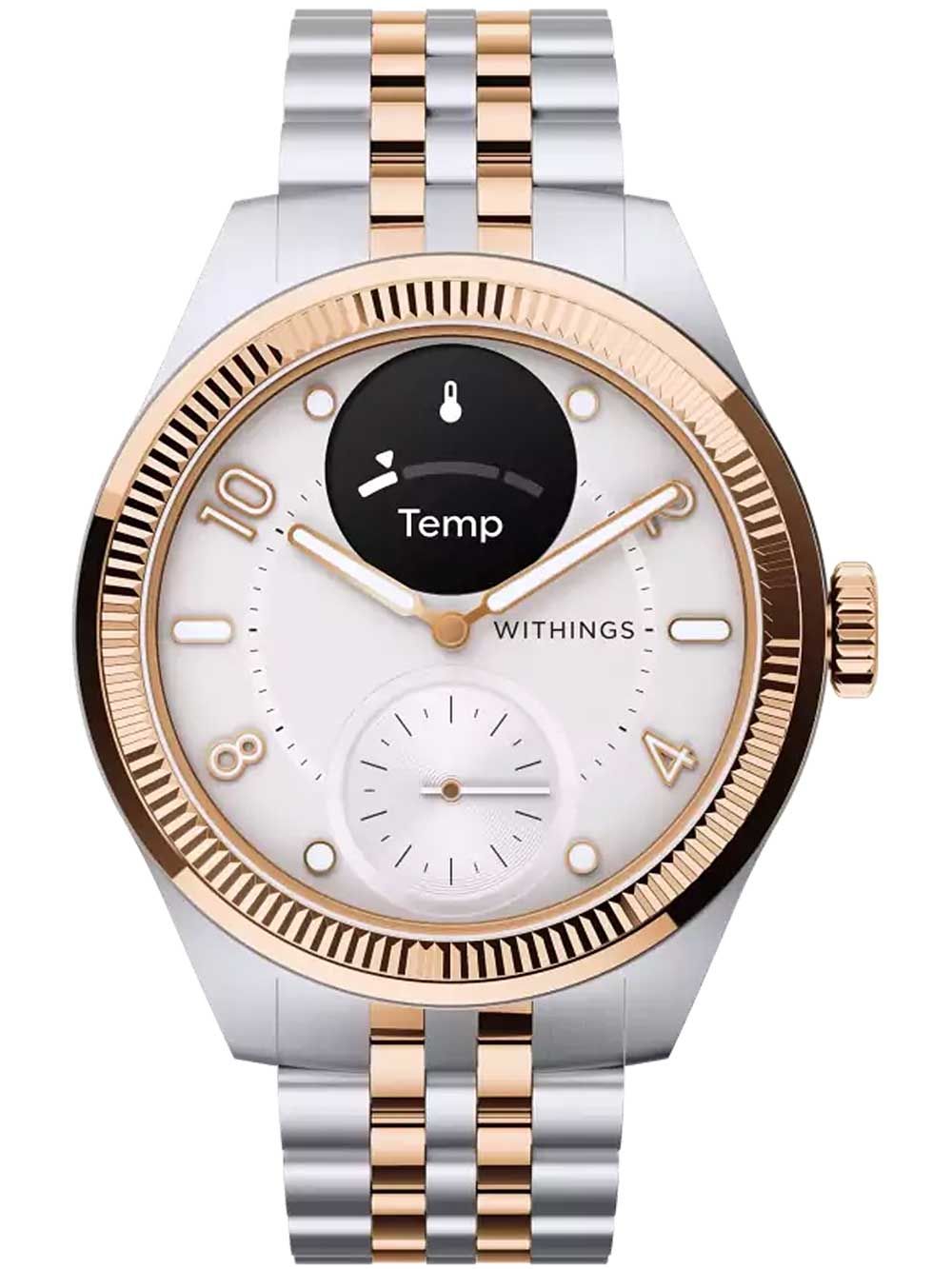 Withings ScanWatch Nova Brilliant HWA10-MODEL 11-ALL Damen • Hybrid-Smartwatch Bicolor • 5 ATM Wasserdicht