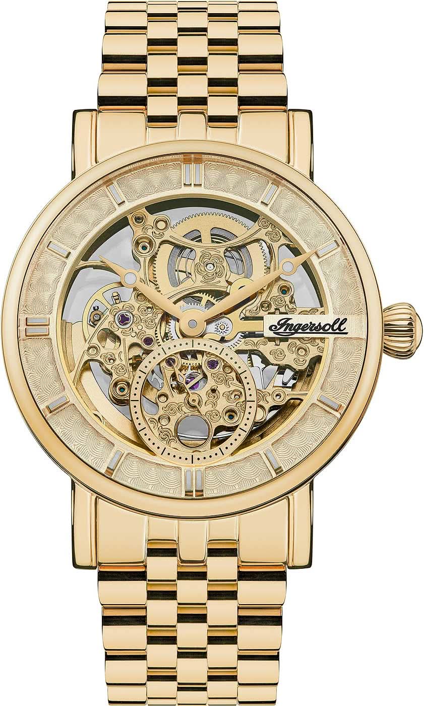 Ingersoll The Herald I00408 Orologio da Uomo • Movimento Automatico Scheletrato • Design Oro