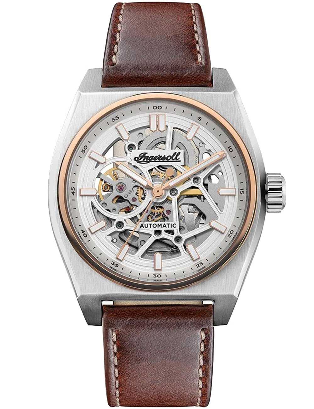 Ingersoll The Vert I14302 Herren Automatikuhr • Skelett-Zifferblatt • Transparenter Sichtboden