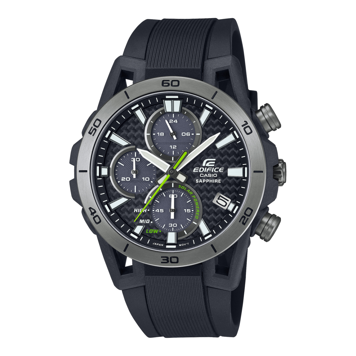 Casio EFS-S640PB-1AVUEF Herrenuhr Edifice • Solar-Chronograph • Karbon-Zifferblatt