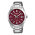 Casio EFV-160D-4AVEF Edifice Herrenuhr Dunkelrot • Mineralglas • 10 bar Wasserdicht
