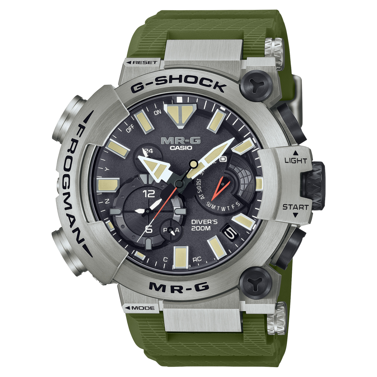 Casio MR-G MRG-BF1000RG-3ADR Herren • Saphirglas • Titan-Taucheruhr 200 m