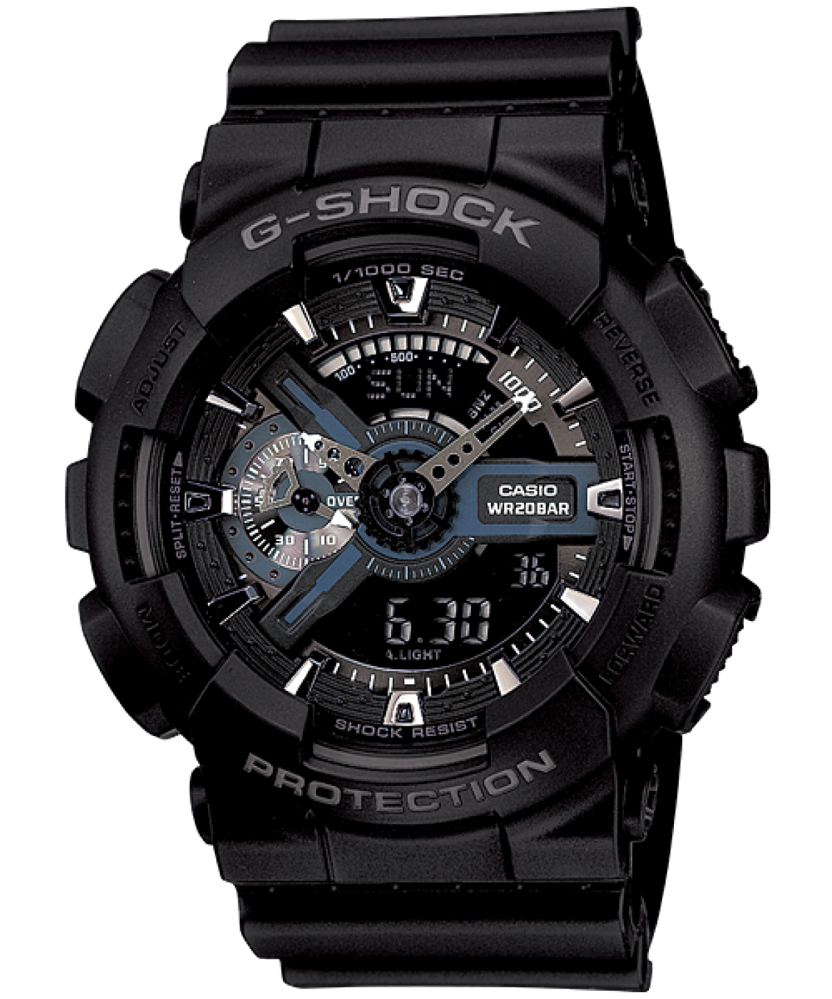 Casio GA-110-1BER G-Shock Herrenuhr Schwarz • Analog-Digital • 20 BAR Wasserdichtigkeit