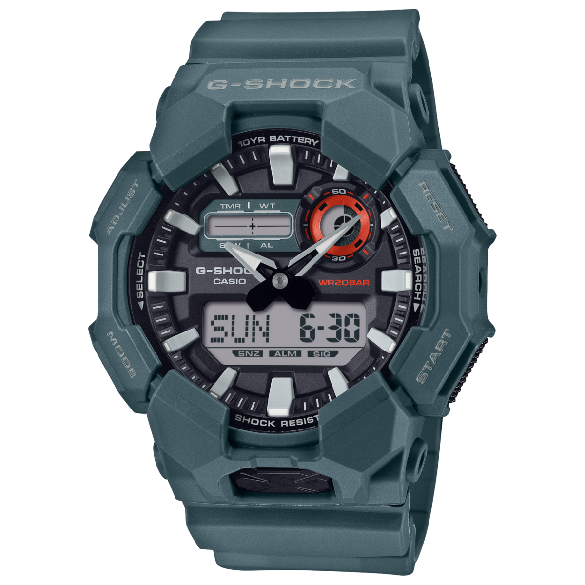 Casio GA-010-2AER G-Shock Classic Herrenuhr Blau • Analog-Digital • Carbon Core Guard