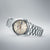 Orologio da uomo Seiko 5 Sports con cinturino in acciaio inossidabile, quadrante beige e datario LUN 6