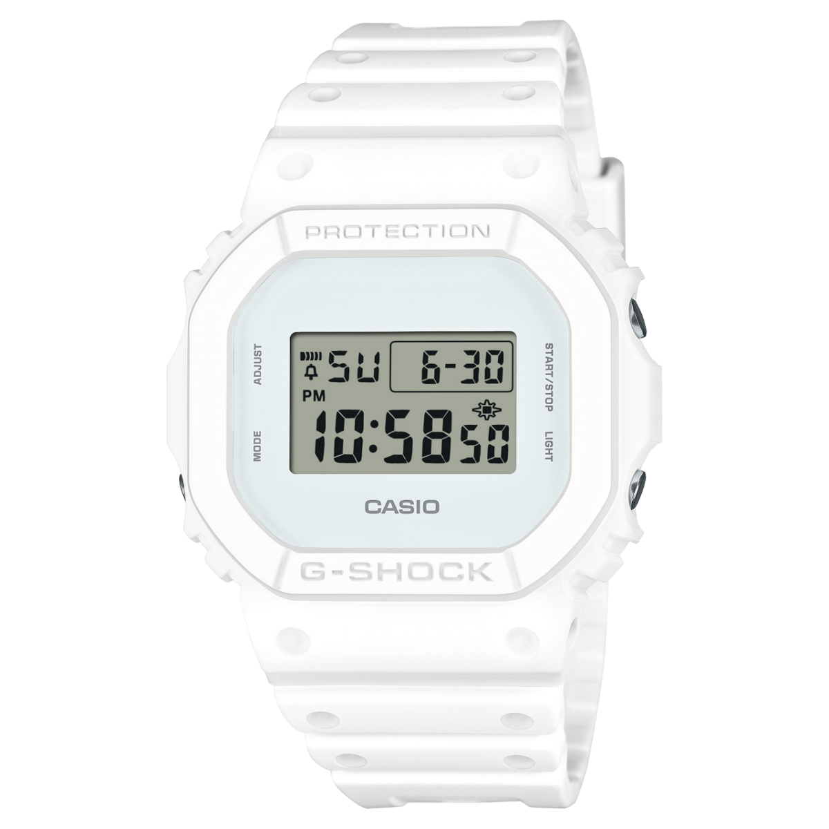 Casio DW-5600WW-7ER G-Shock Herrenuhr Weiß • Digitales Quarzwerk • 20 bar wasserdicht