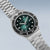 Orologio da uomo Bering Classic 18940-708 • Vetro zaffiro antigraffio • Quadrante Sunray verde