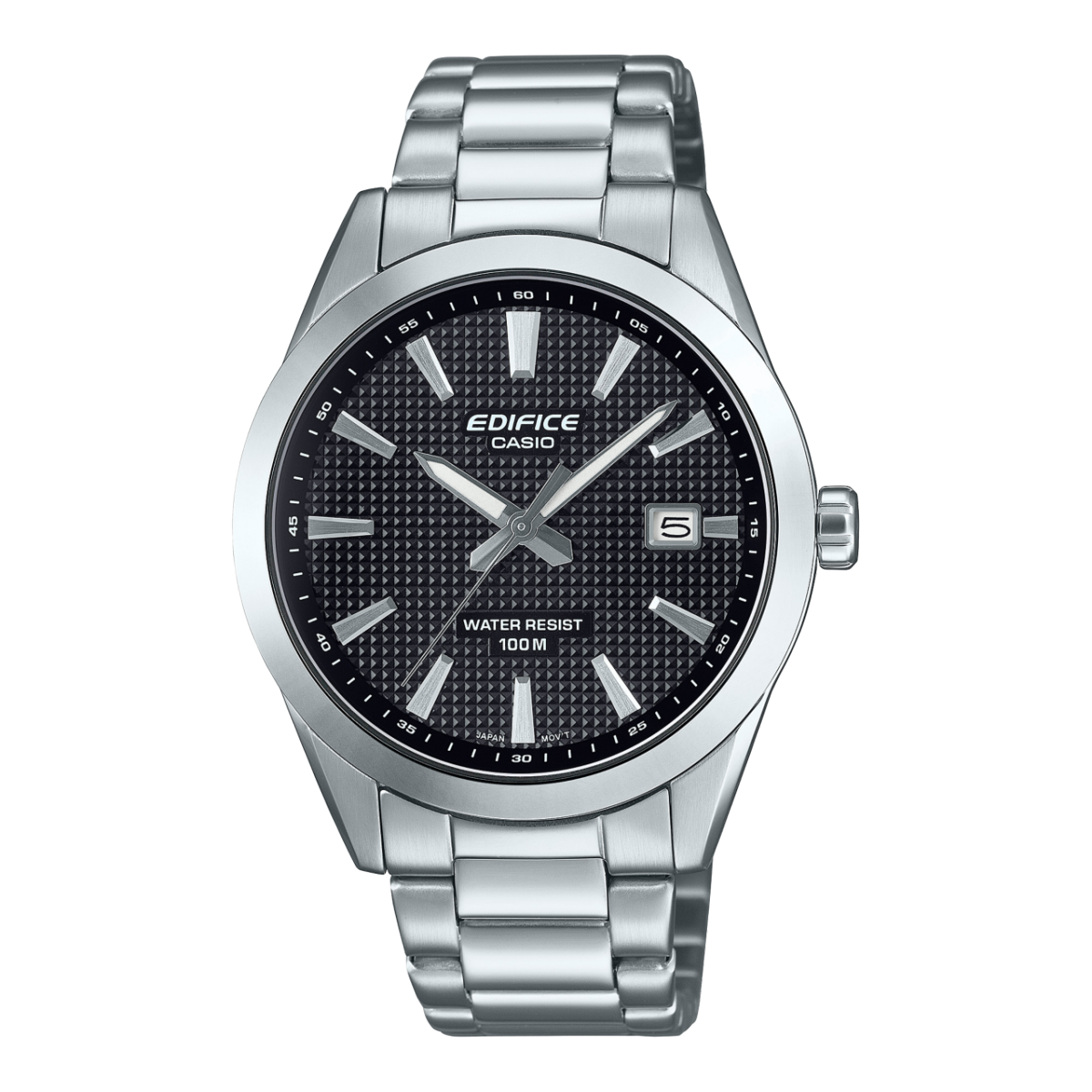 Casio Edifice EFV-160D-1AVEF Herrenuhr • Clous de Paris Muster • 10 bar Wasserdicht