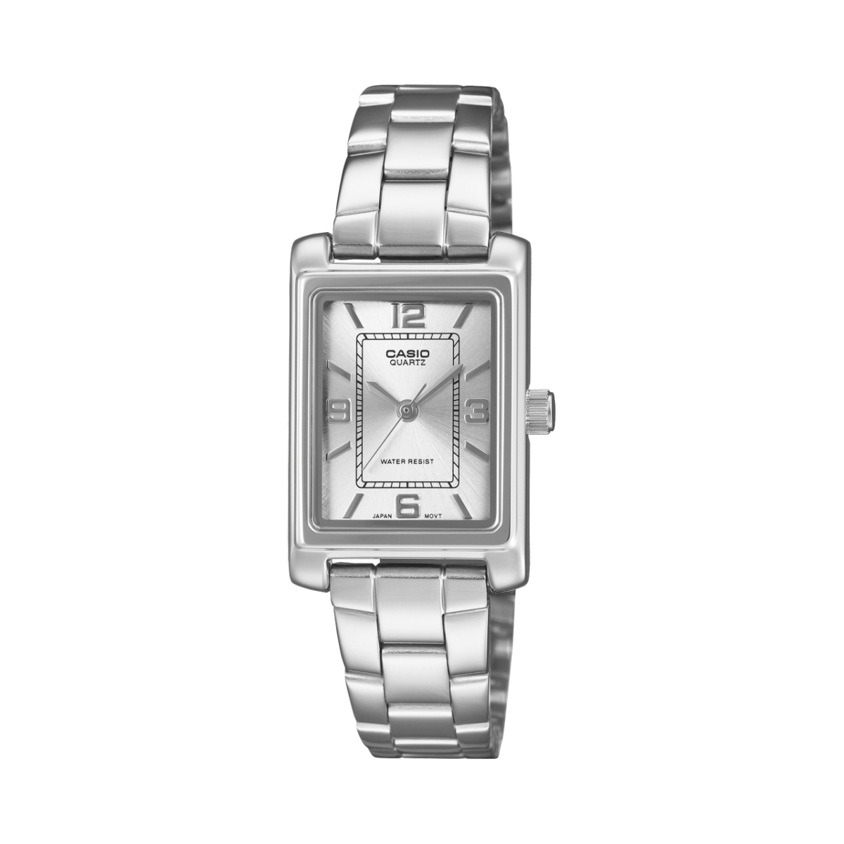 Casio LTP-1234PDD-7AEF Damen Armbanduhr Silberfarben • Mineralglas • Edelstahlband