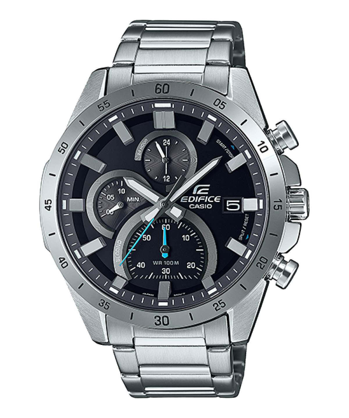 Casio Edifice EFR-571D-1AVUEF Herrenuhr Schwarz • Chronograph • Mineralglas