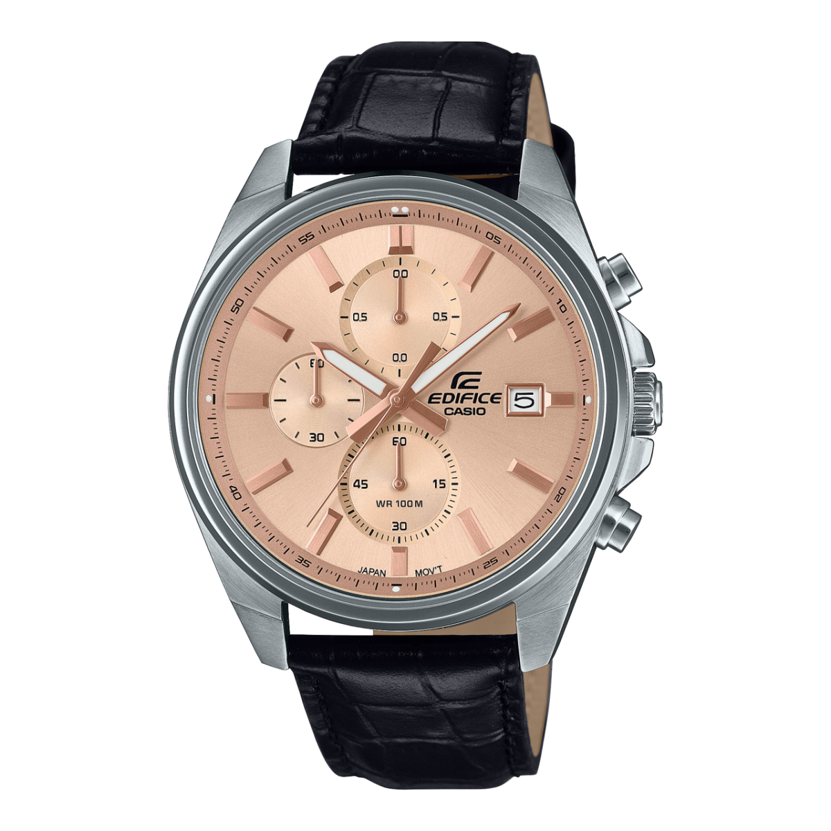 Casio EFV-610EL-5AUEF Herrenuhr Chronograph Roségold / Schwarz • Mineralglas • 10 Bar wasserdicht