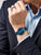 Orologio Bering Ultra Slim 17039-307 • Vetro zaffiro antigraffio • Bracciale milanese blu