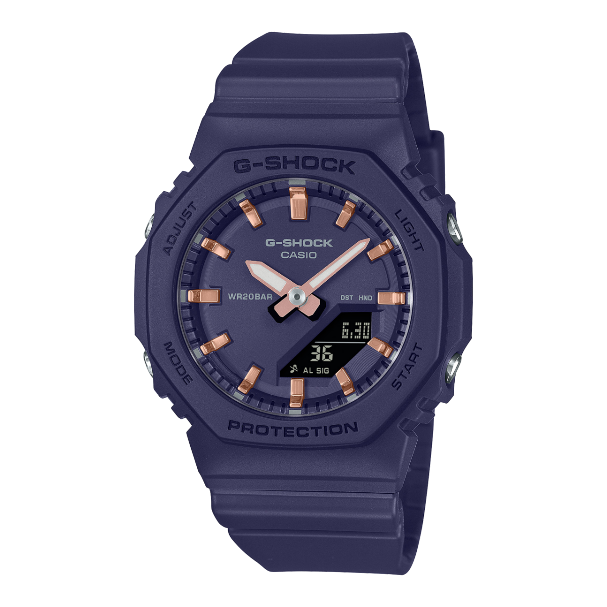 Casio GMA-P2100M-2AER G-Shock Classic Ana-Digi Damenuhr Navy • Biobasiertes Resin • 20 bar wasserdicht