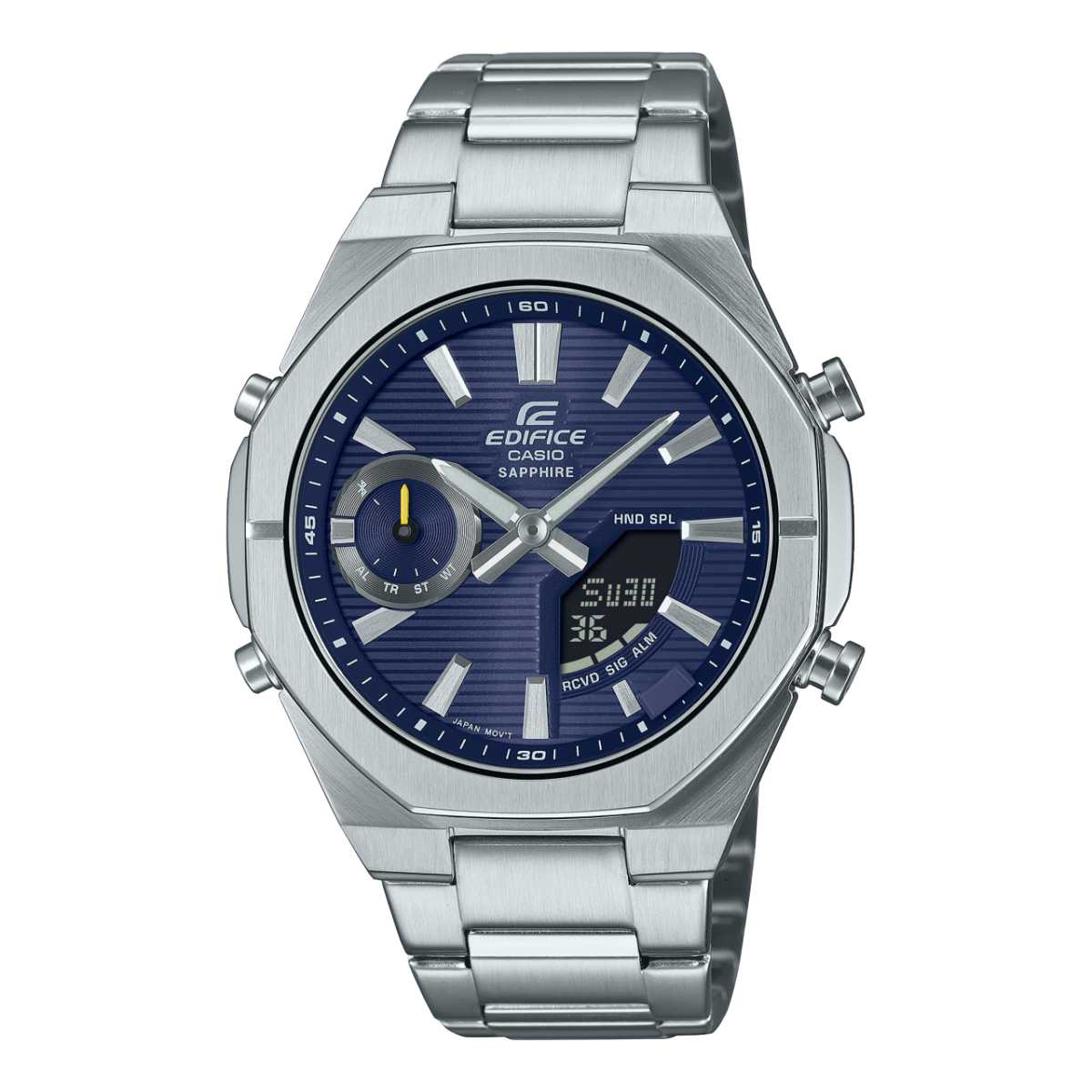 Casio ECB-S10D-2AEF Edifice Herrenuhr Blau • Bluetooth Smartphone-Link • Saphirglas