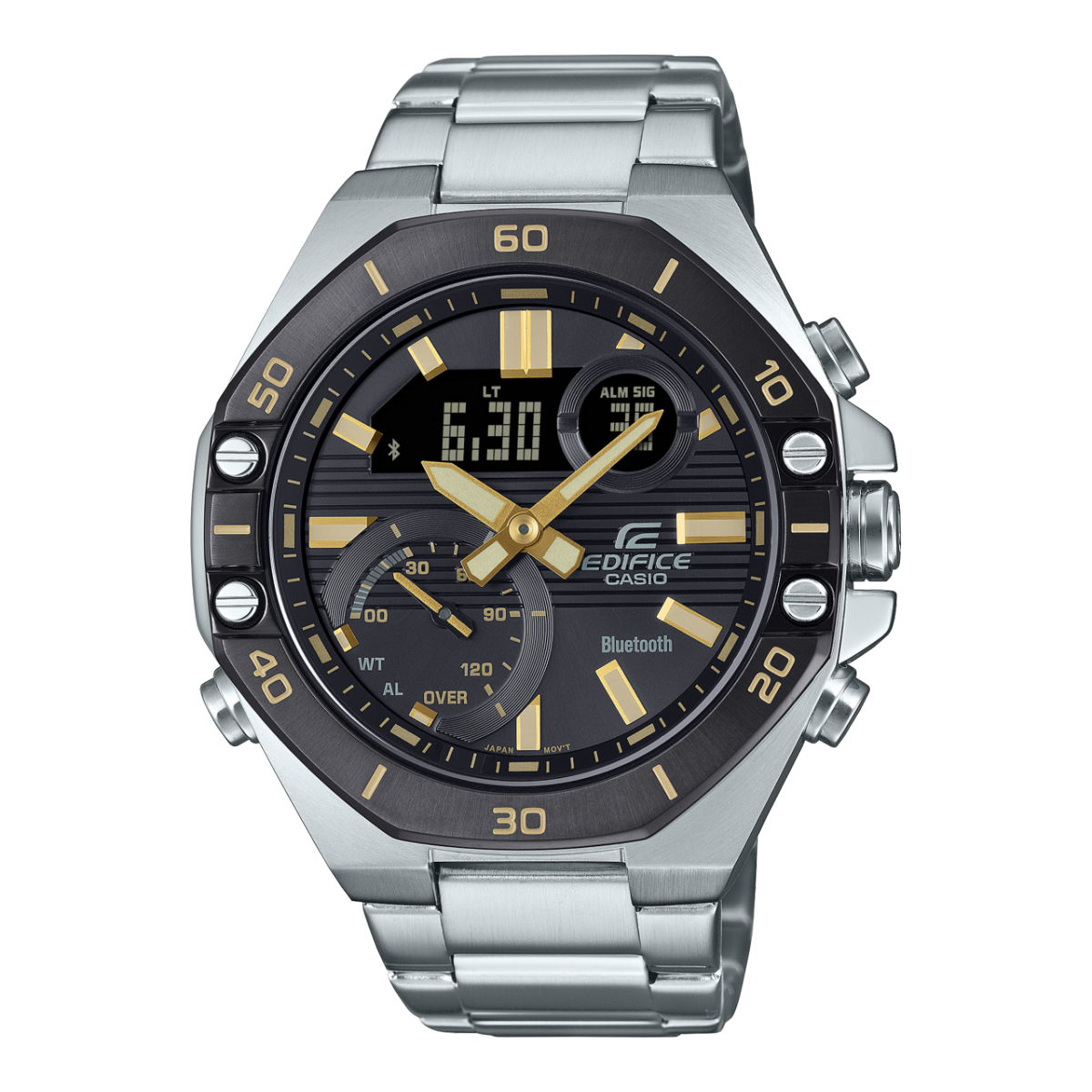 Casio ECB-10DB-1A9EF Herren Edifice Schwarz • Bluetooth Smartphone Link • Mineralglaswerk