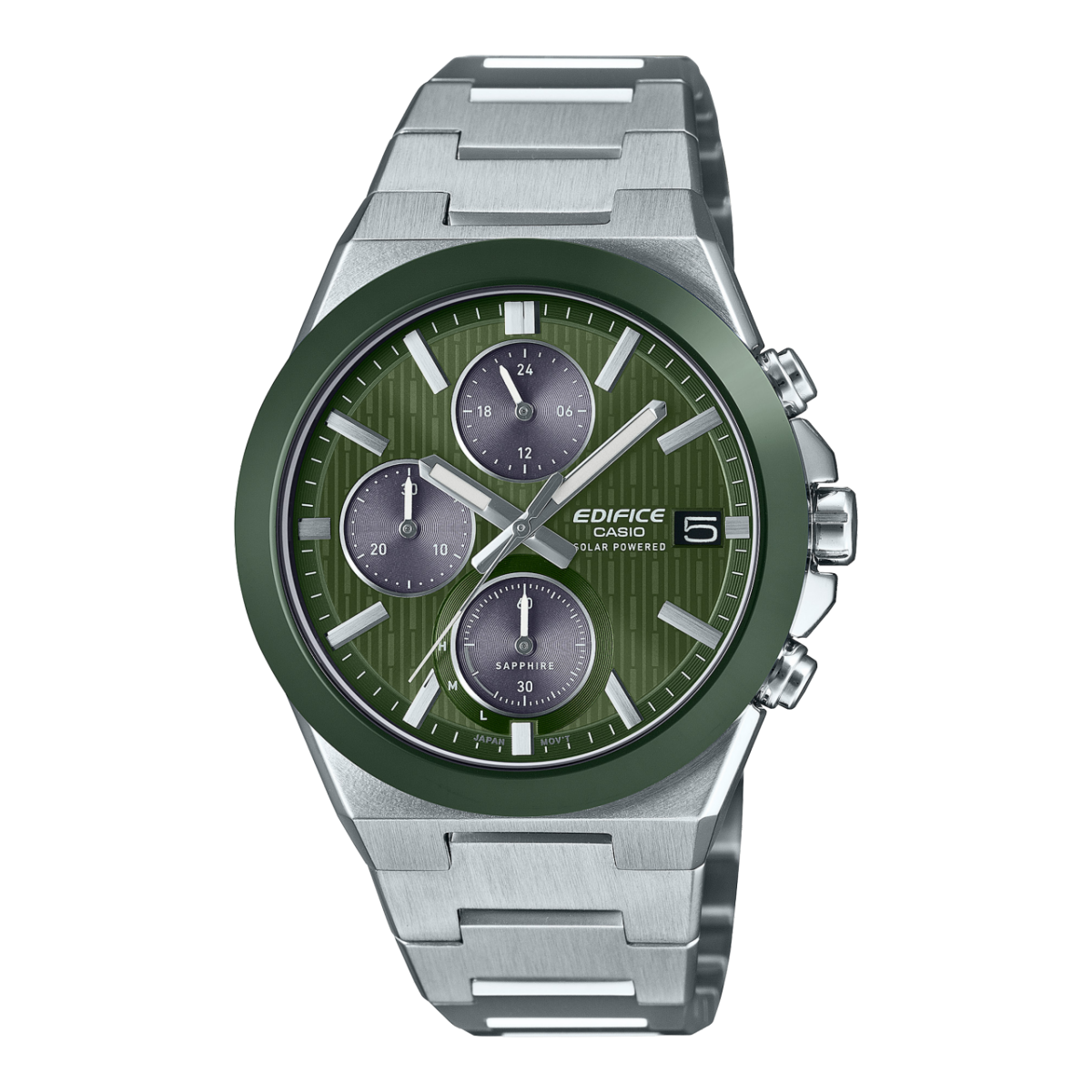 Casio Edifice EFS-S650D-3AEF Herrenuhr • Solarchronograph • Keramiklünette