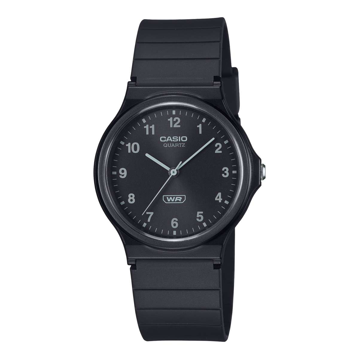 Casio MQ-24B-1BEF Timeless Collection Herrenuhr Schwarz • Bioharzband • Minimalistisches Design