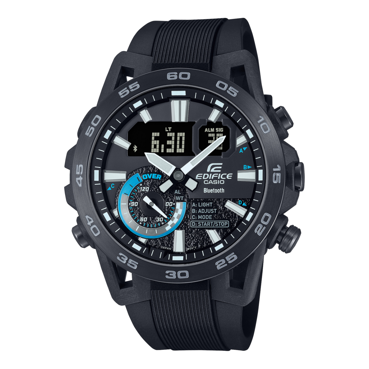 Casio ECB-40PB-1AEF Edifice Herrenuhr Schwarz • Bluetooth Smartphone-Link • Motorsport-Design