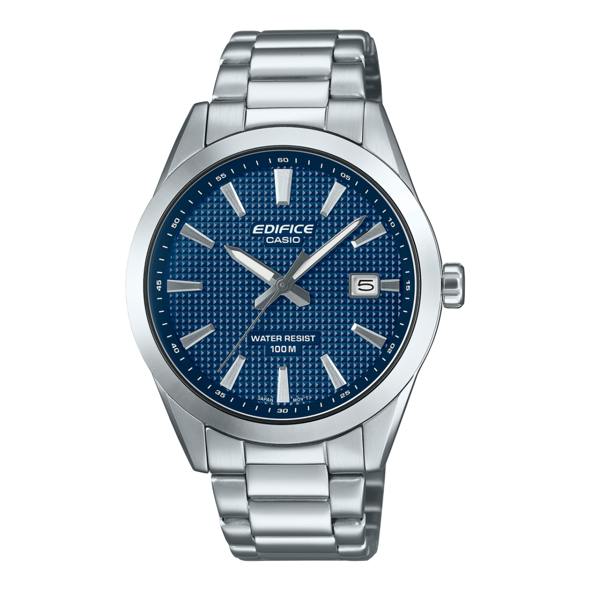 Casio Edifice EFV-160D-2AVEF Herrenuhr • Clous de Paris Zifferblatt • 10 bar Wasserdichtigkeit