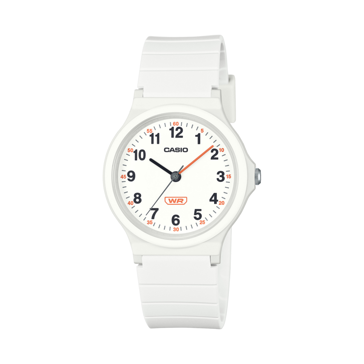 Casio LQ-24B-7BEF Timeless Collection Kinder-Armbanduhr Weiß • Bio-Harz-Armband • Leichte Analoguhr
