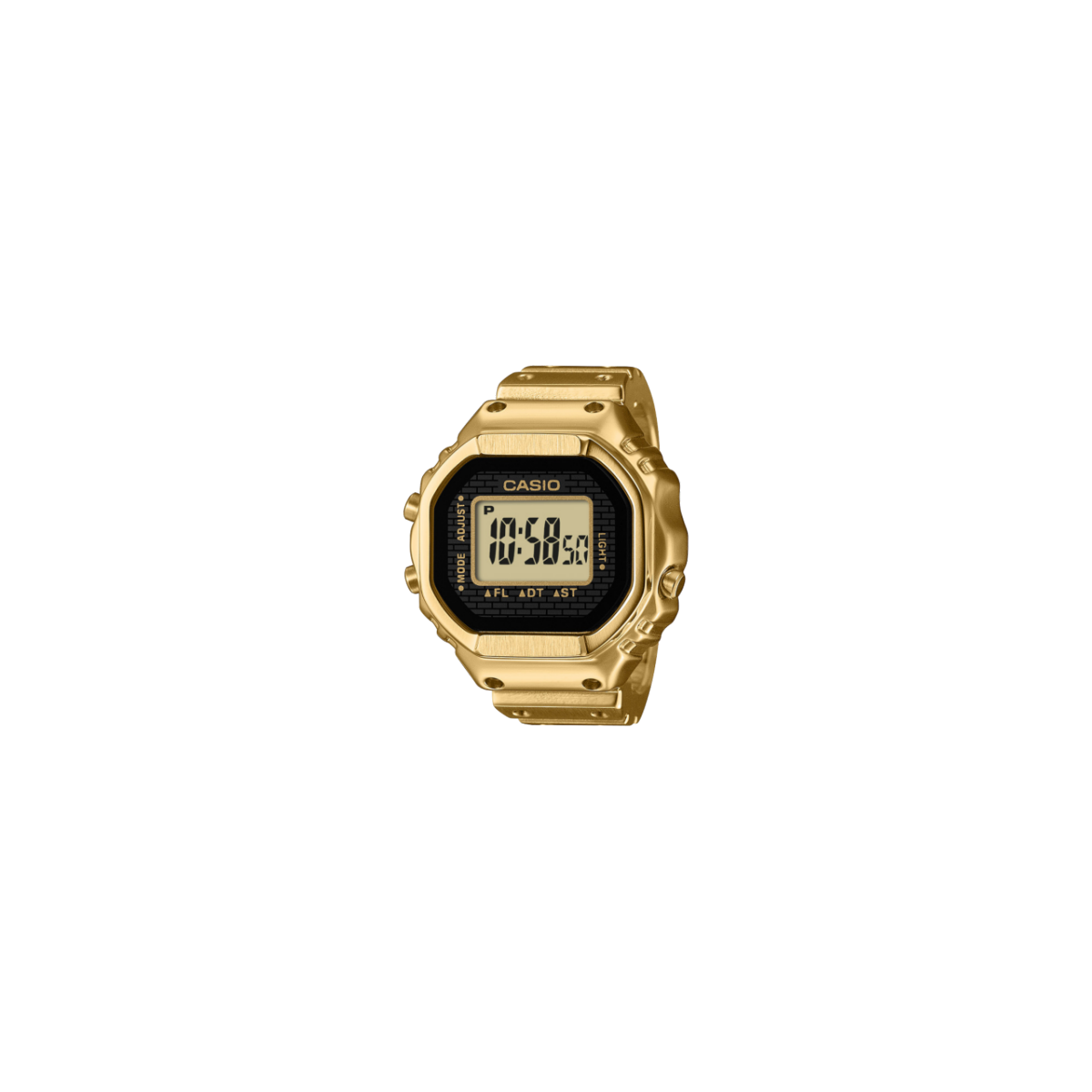 Casio CRW-001G-9ER Ringuhr Digital Goldfarben • Goldionenbeschichtung • Dual-Zeit & Stoppuhr