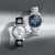 Due orologi da uomo SEIKO: quadrante blu con cinturino in metallo, uno chiaro con cinturino in pelle