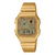 Casio Edgy A130WEG-9AEF Armbanduhr Gold • LCD mit Analoguhranzeige • Retro-futuristisches Design