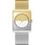 Jacob Jensen Classic JJ526 Damen Armbanduhr Bicolor • Eckiges Edelstahlgehäuse • Mineralglas