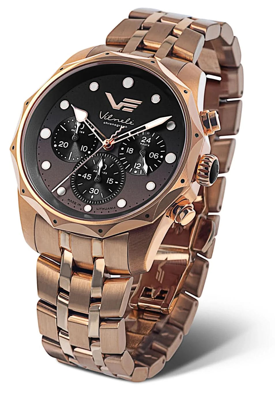 Orologio da donna Vostok Europe Vilnelė JS20-125B751B • Vetro zaffiro • Cronografo