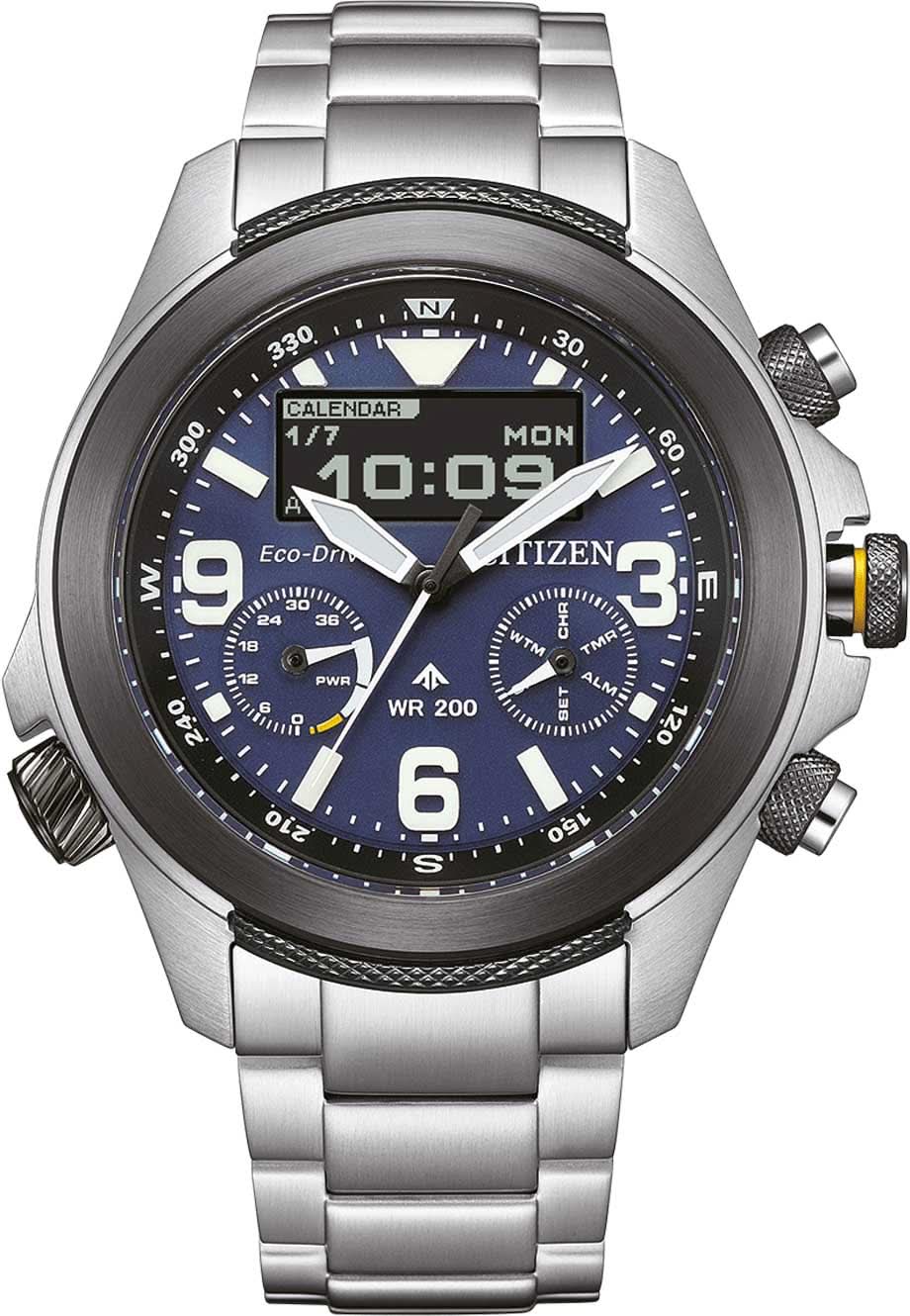 Orologio da uomo Citizen Promaster con quadrante blu e cinturino in metallo