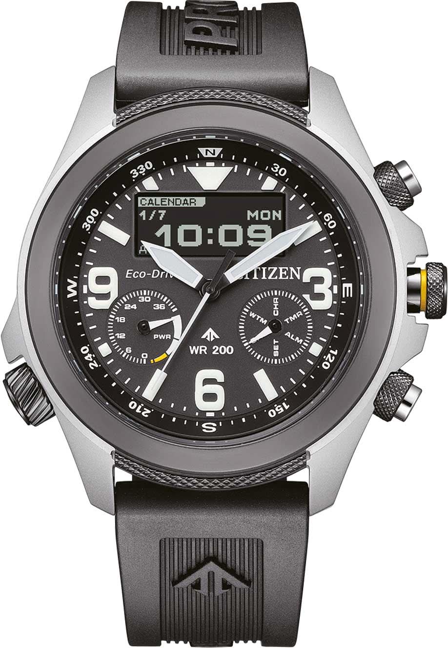 "Orologio da uomo Citizen Promaster Land JV1007-07E • Eco-Drive Solare • Display MIP"