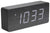 Sveglia digitale con cassa in legno e cifre a LED, display 10:33.