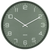 Orologio da parete Karlsson con quadrante verde, numeri bianchi e cornice in metallo, rotondo