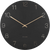 Orologio da parete Karlsson con quadrante nero, lancette dorate e numeri arabi