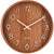 Orologio da parete in legno con quadrante marrone, numeri romani e tre lancette, Ø 22 cm