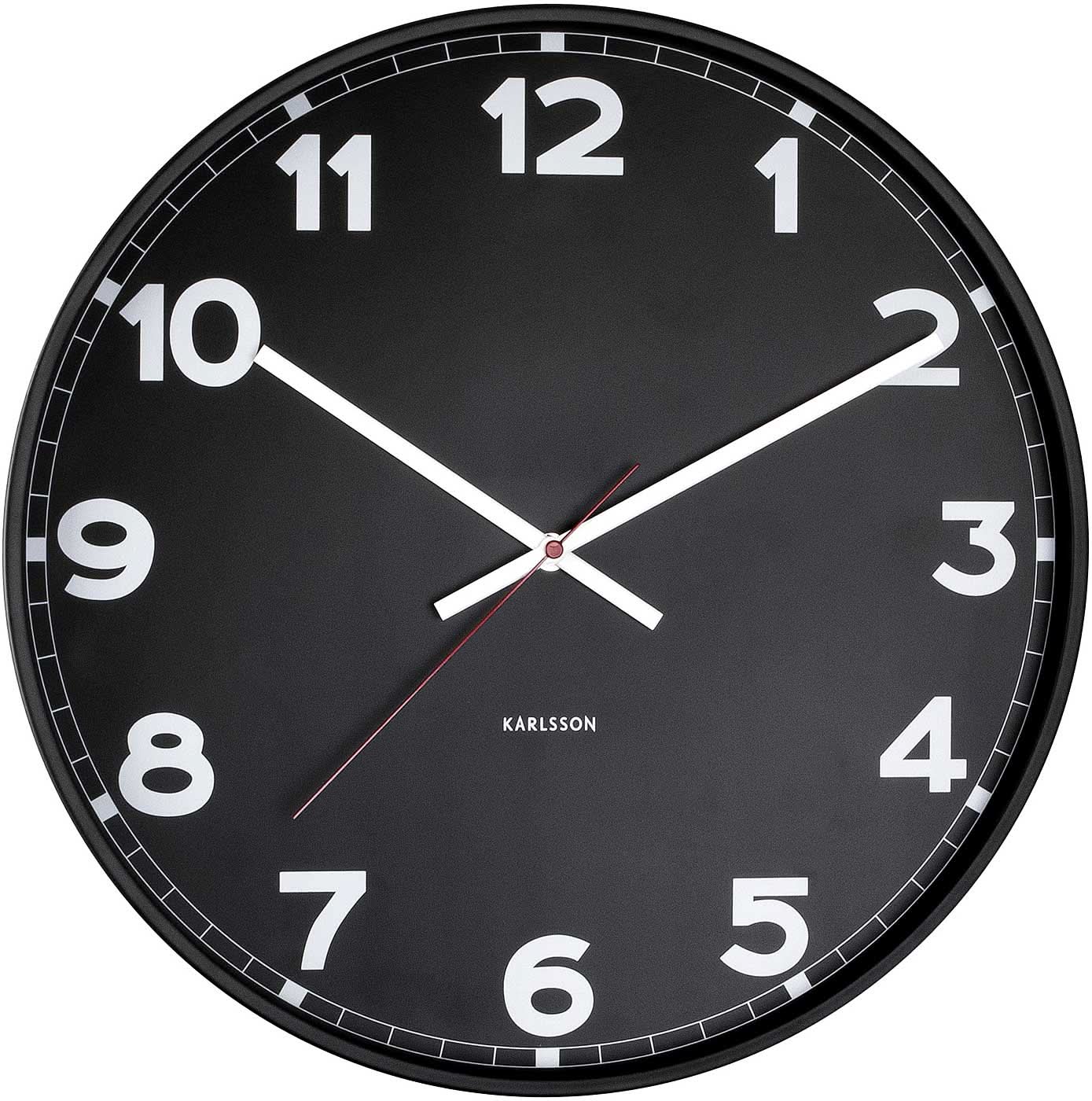 Orologio da parete Karlsson 40,6x40,6x4,7 cm Metallo • Movimento al quarzo silenzioso • Design moderno