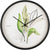 "Orologio da parete Karlsson 26 cm Ø • Design Botanical Leaves • Movimento al quarzo moderno"