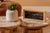 Sveglia Rettangolare Karlsson Neat 12.8x26x5.4 cm Bambù • Indicazione Analogica dell'Ora • Con Temperatura e Umidità