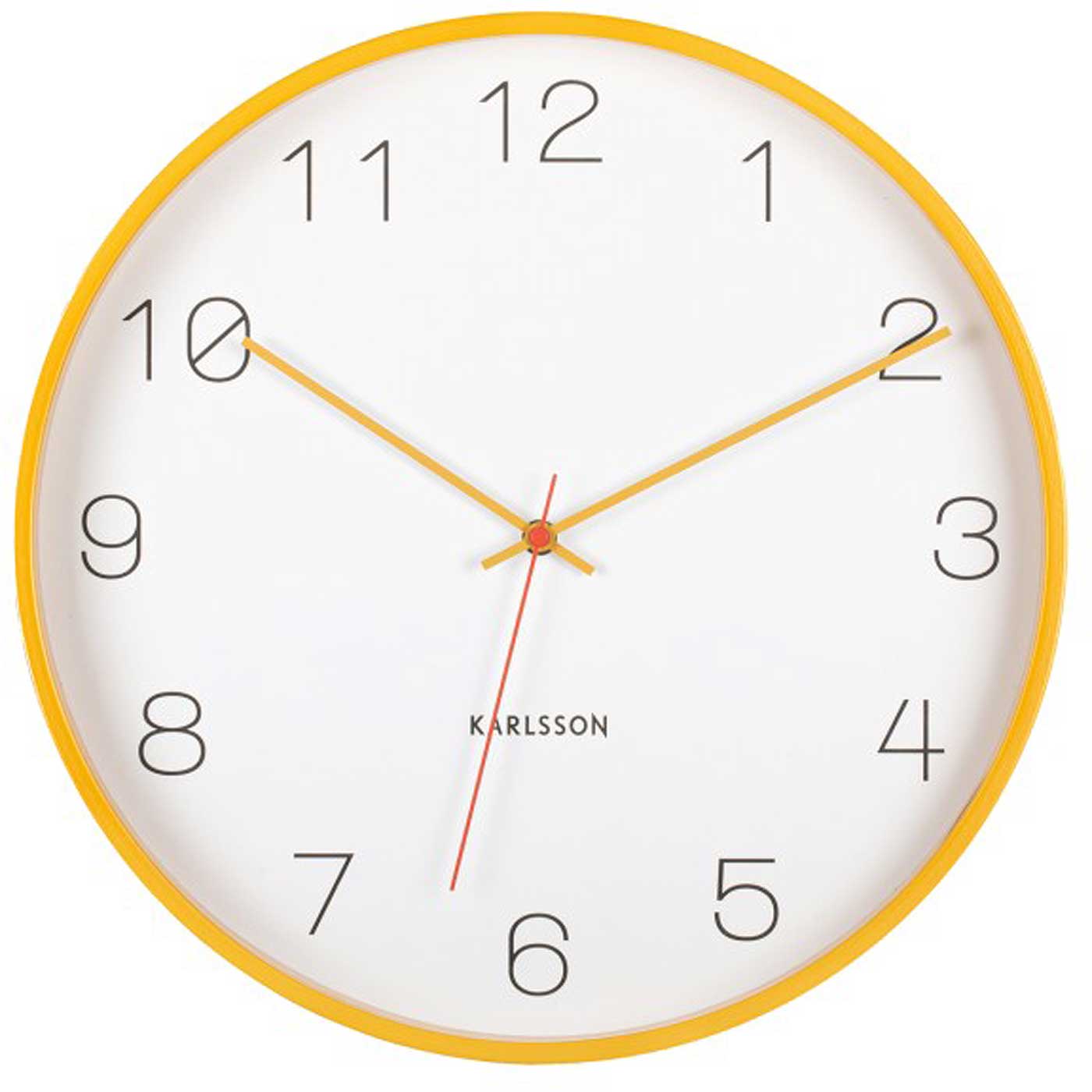Orologio da parete Karlsson 40x40x5 cm Legno • Design moderno • Legno di betulla di alta qualità