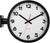 Orologio da parete Karlsson 38x44,5x13 cm Alluminio • Design bifacciale • Movimento al quarzo preciso