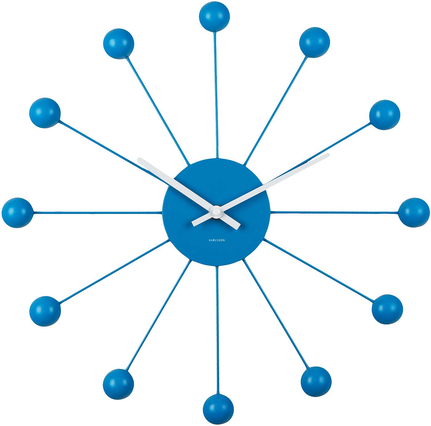 "Orologio da parete Karlsson 40 cm Ø Ferro • Design minimalista • Movimento al quarzo preciso"