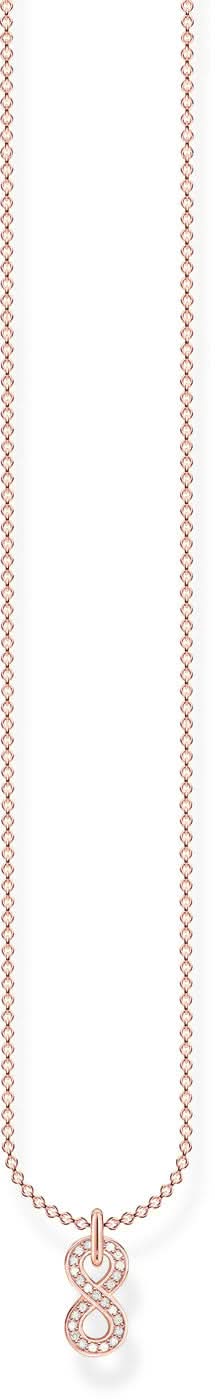 Collana con ciondoli Infinity - Placcatura in oro rosa 750