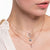 Collana con ciondoli Infinity - Placcatura in oro rosa 750