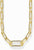 Collana a catena con elemento a forma di ancora tempestato di pietre, color oro